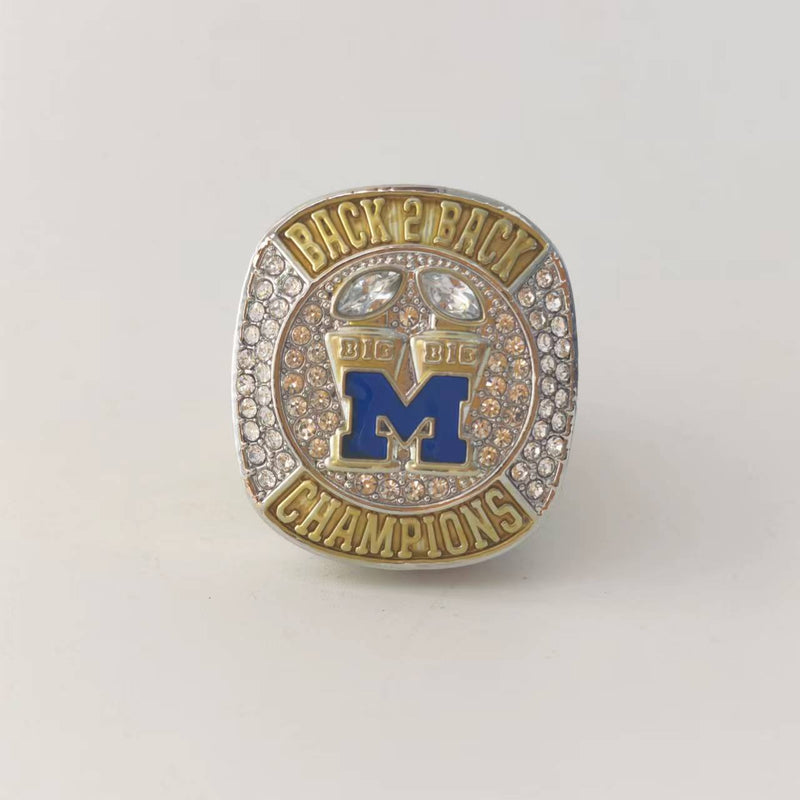 2023 Michigan Wolverines Mich-Again Back 2 Back Championship Ring - Standard Series