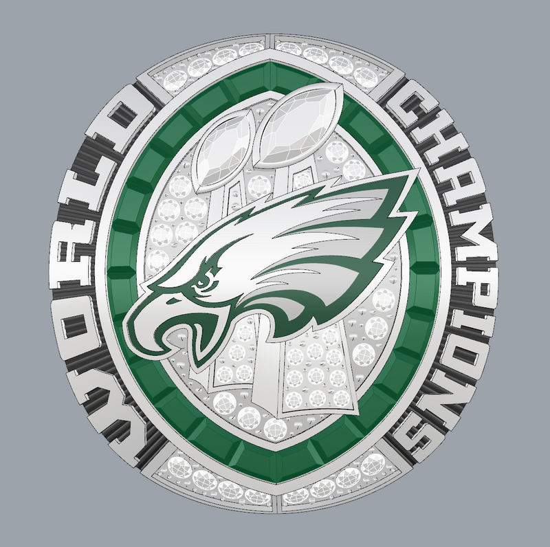 Fans Edition 2025 Philadelphia Eagles Super Bowl Championship Ring - Standard Series