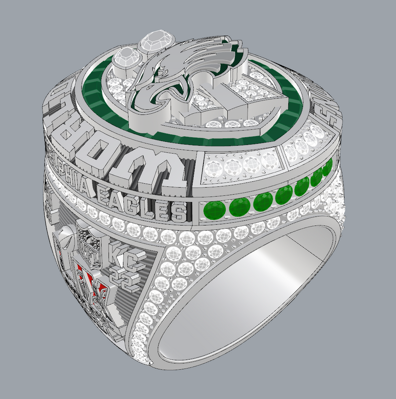 Fans Edition 2025 Philadelphia Eagles Super Bowl Championship Ring - Standard Series