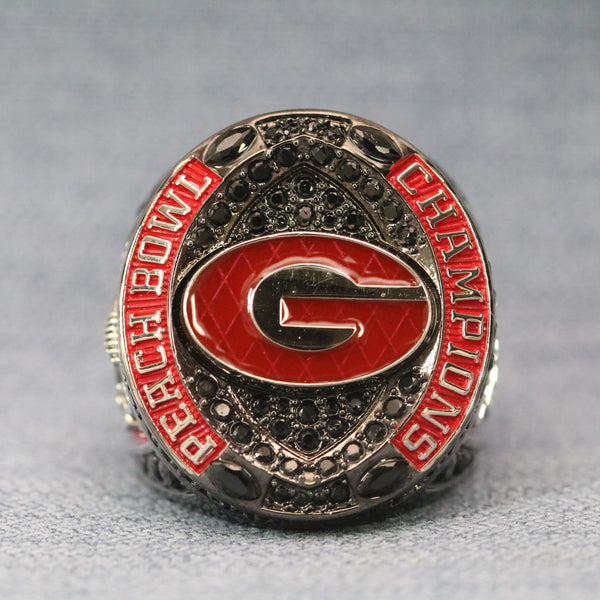 2023 Georgia Bulldogs College Football Peach Bowl Championship Ring - Premium Series