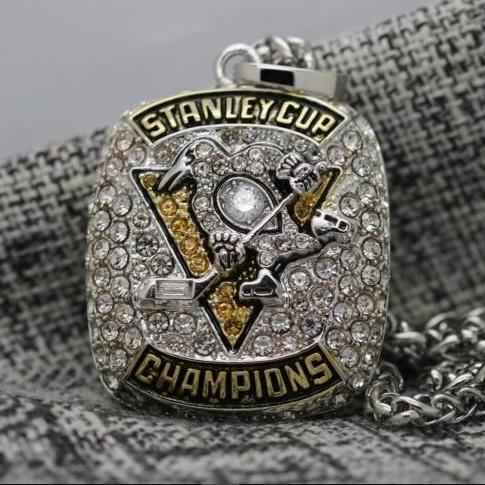 Pittsburgh Penguins Stanley Cup - Sydney Crosby Championship Pendant/Necklace (2017) - Premium Series