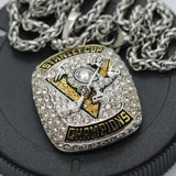 Pittsburgh Penguins Stanley Cup - Sydney Crosby Championship Pendant/Necklace (2017) - Premium Series