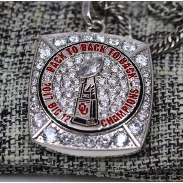 Oklahoma Sooners Big 12 Championship Pendant/Necklace (2017) - Premium Series