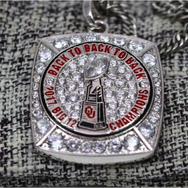 Oklahoma Sooners Big 12 Championship Pendant/Necklace (2017) - Premium Series