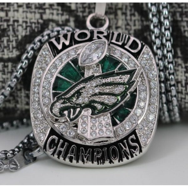 Philadelphia Eagles Super Bowl Pendant Necklace (2017) - Premium Series