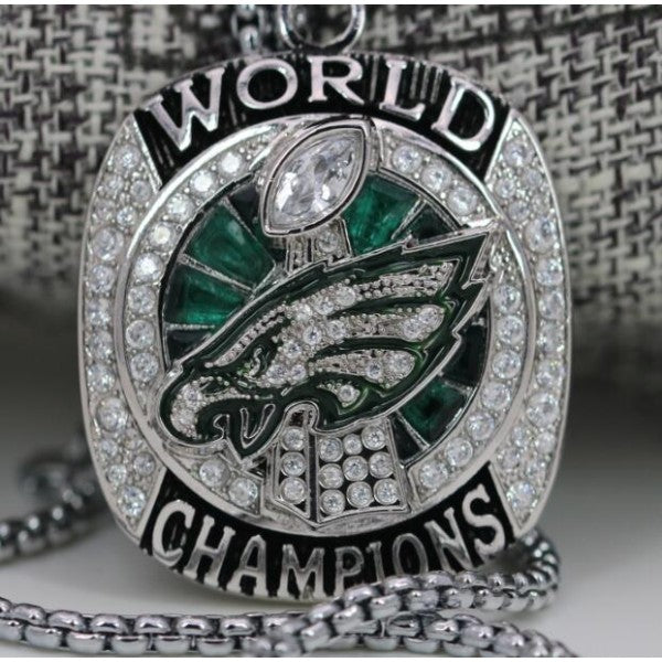 Philadelphia Eagles Super Bowl Pendant Necklace (2017) - Premium Series